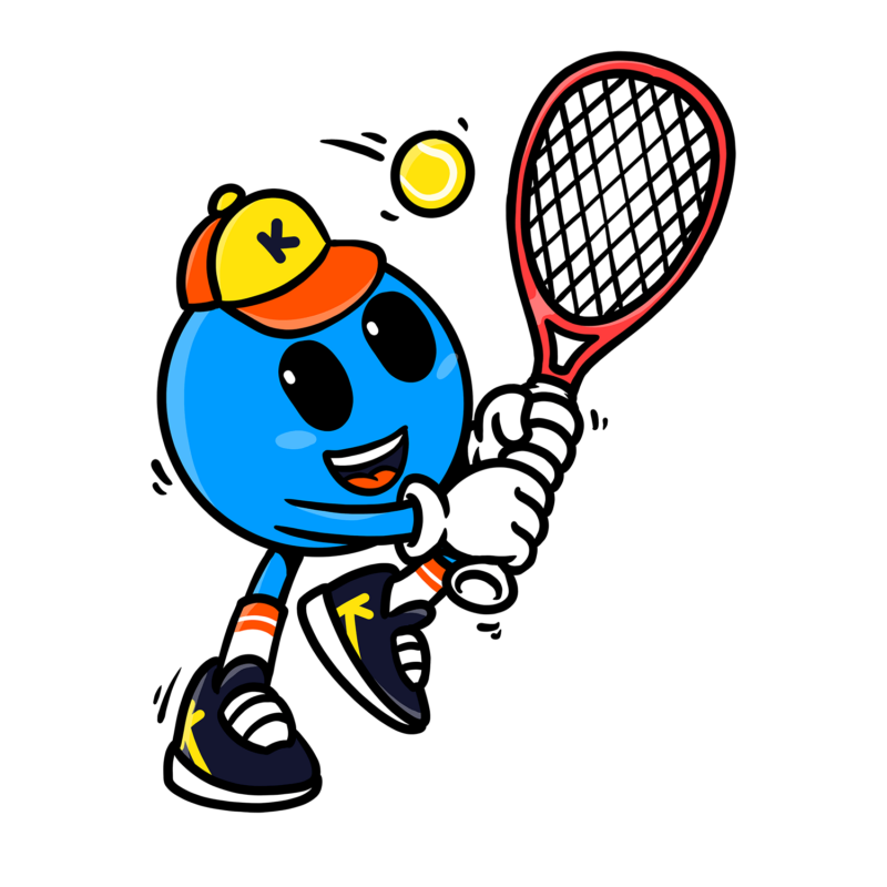 Kikoby plays tennis