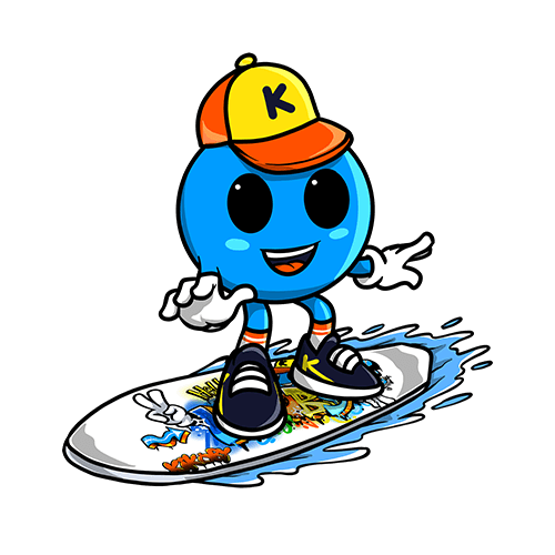 kikoby surfing the wave
