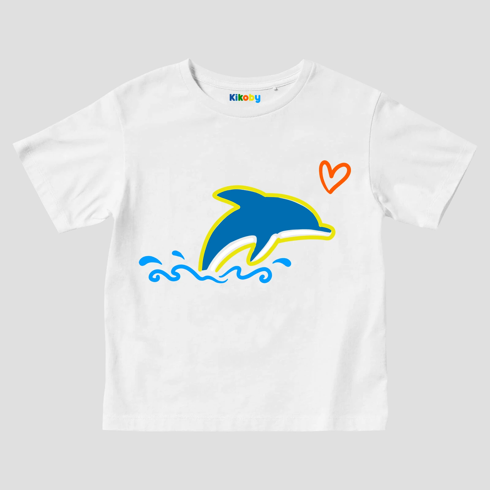 white kikodolphin t-shirt