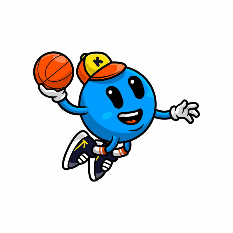 Kikoby plays basketball