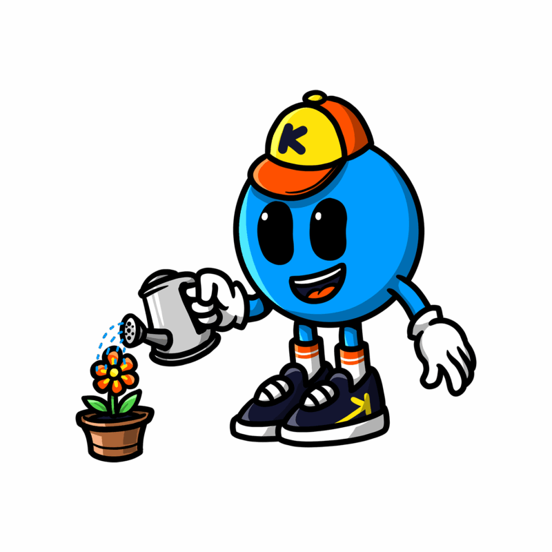 Kikoby does gardening