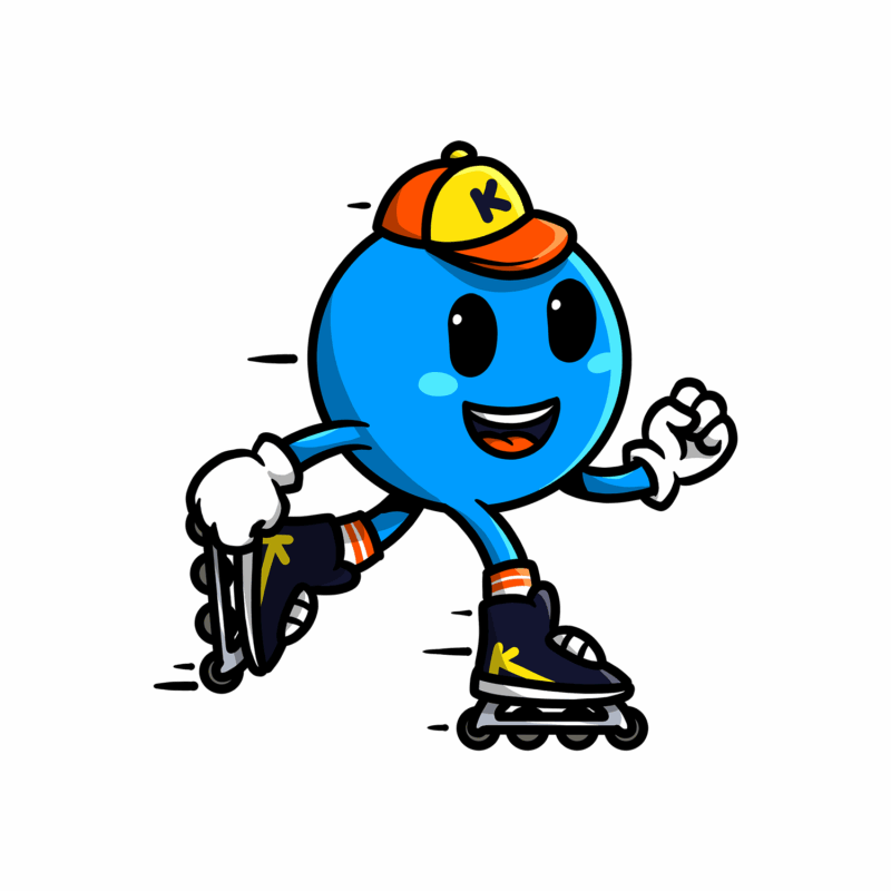 Kikoby goes rollerblading
