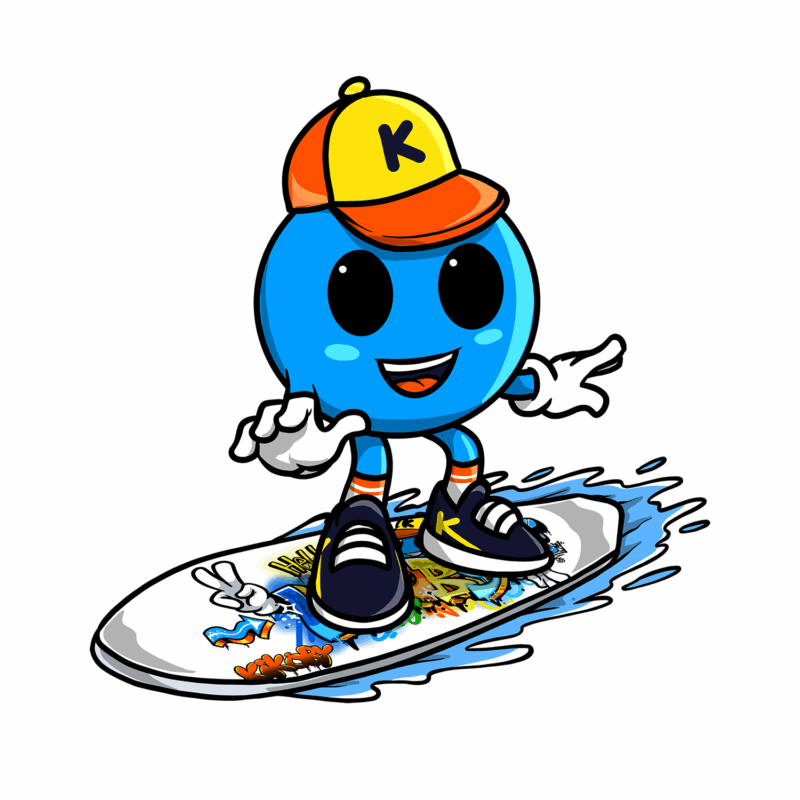 kikoby surfs the wave