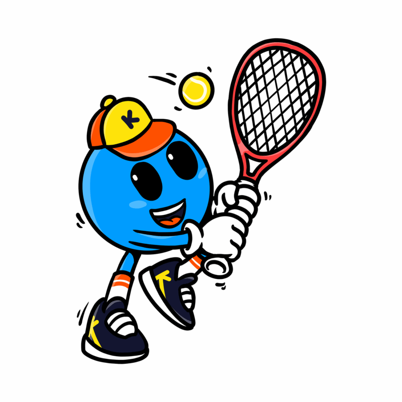 Kikoby plays tennis