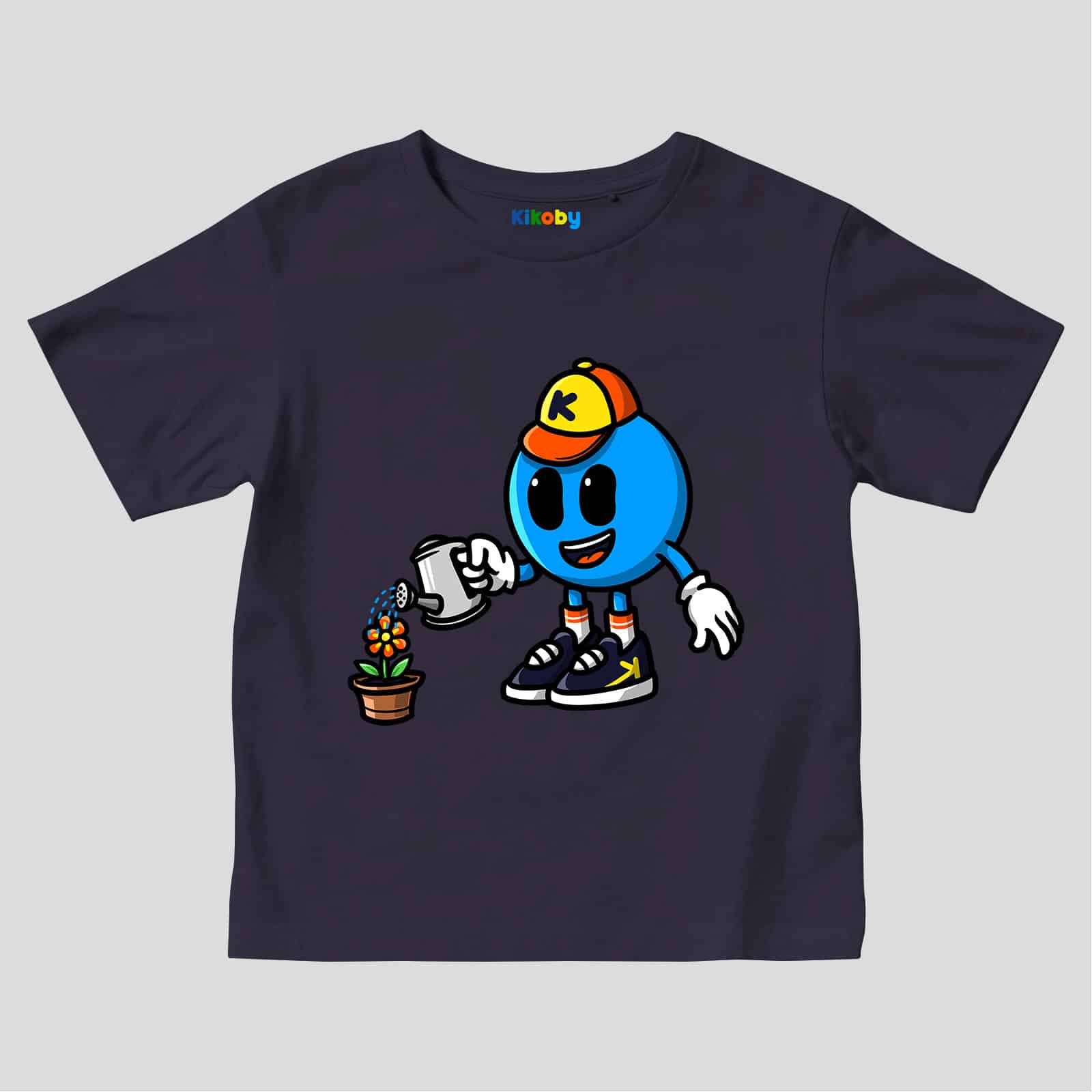 Blue navy t-shirt Kikoby Gardening