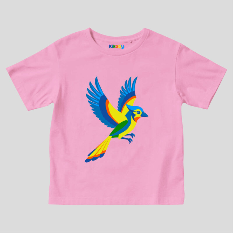 Pink Kids t-shirt Kikobird