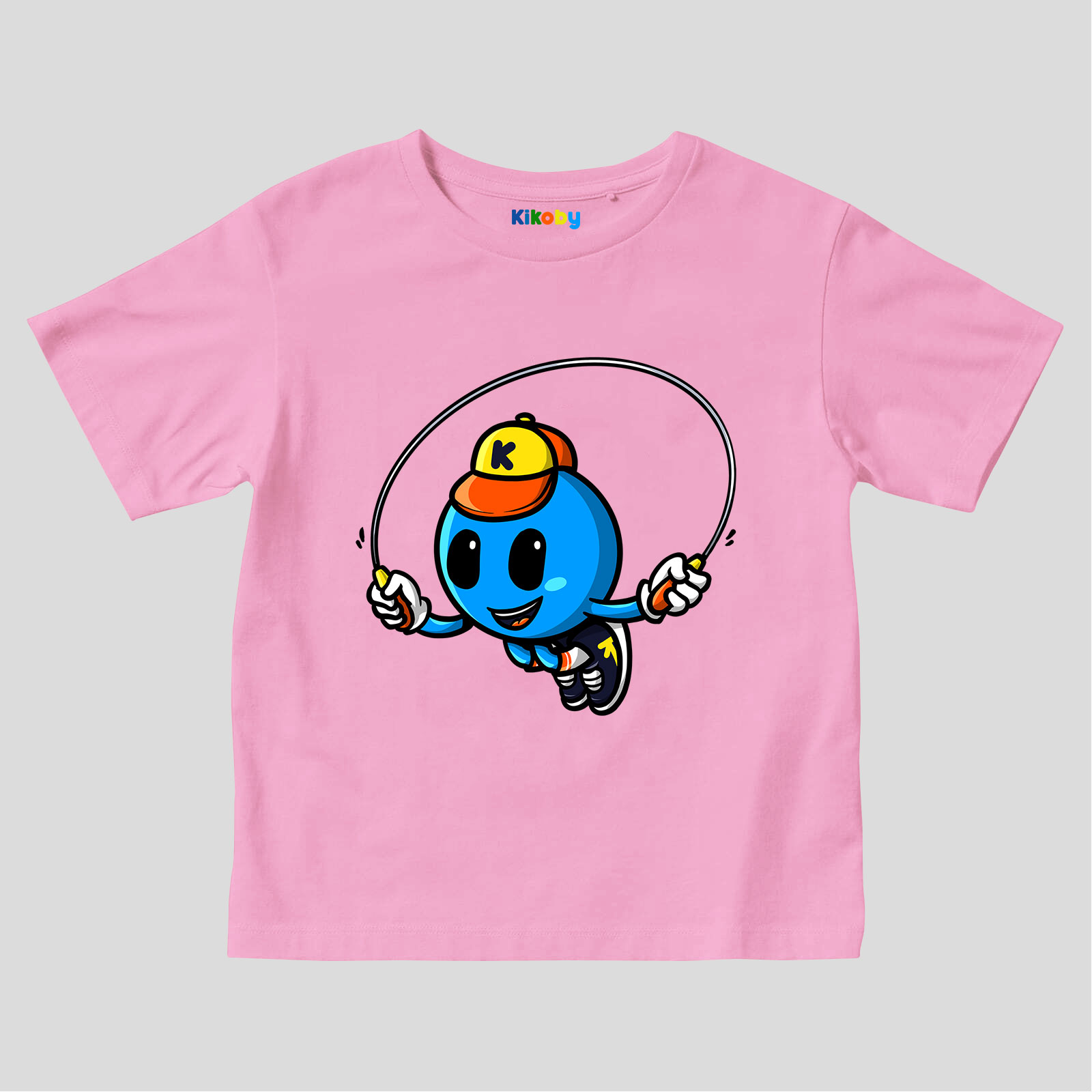 Pink t-shirt Kikoby Jumps Rope