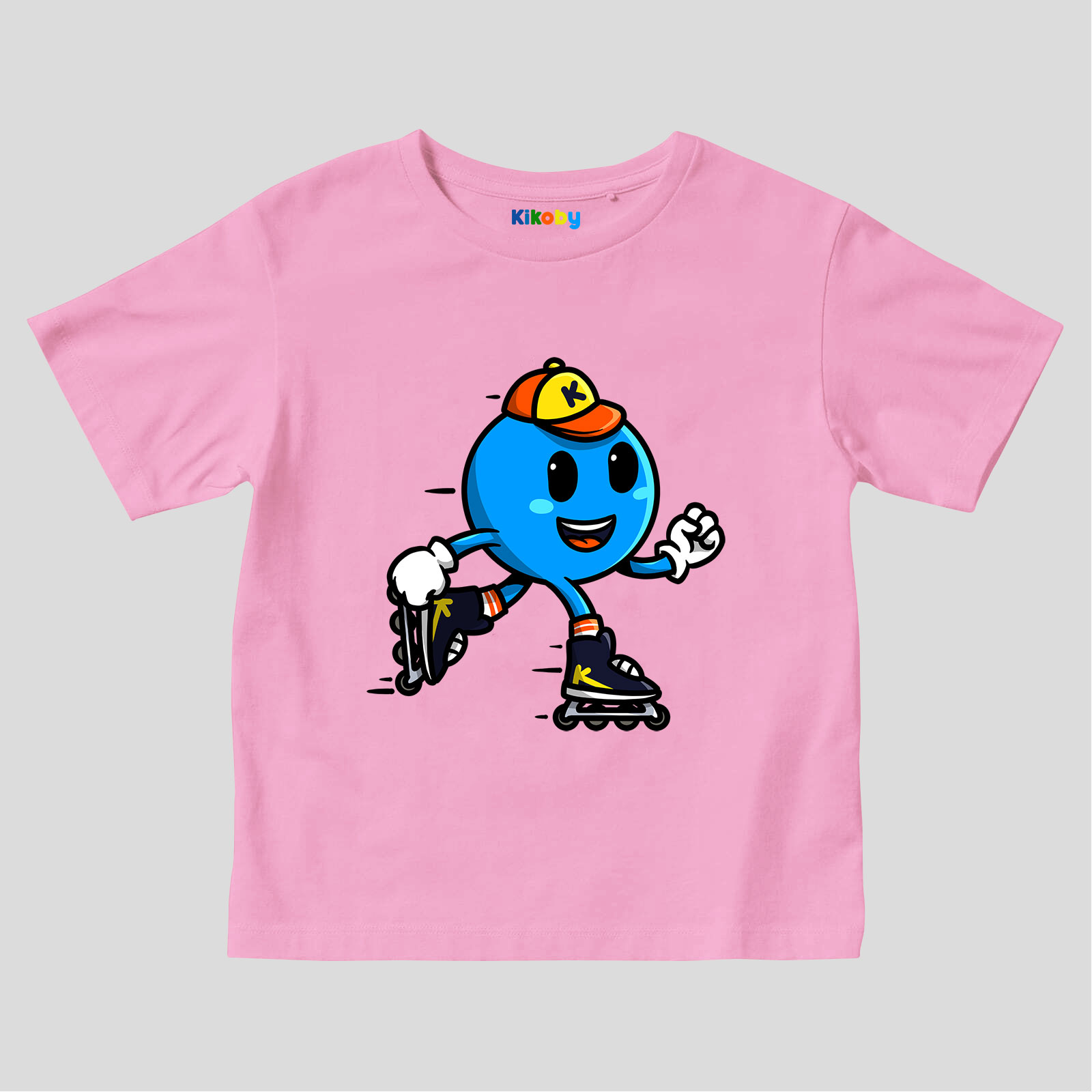 pink t-shirt Kikoby Rollerblading
