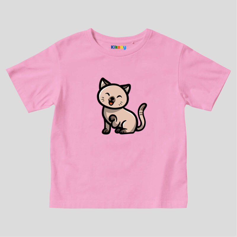 Pink Kids t-shirt Kikocat