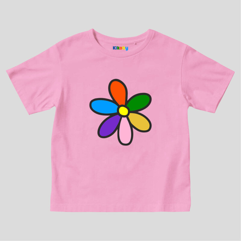 Pink Kids t-shirt Kikoflower