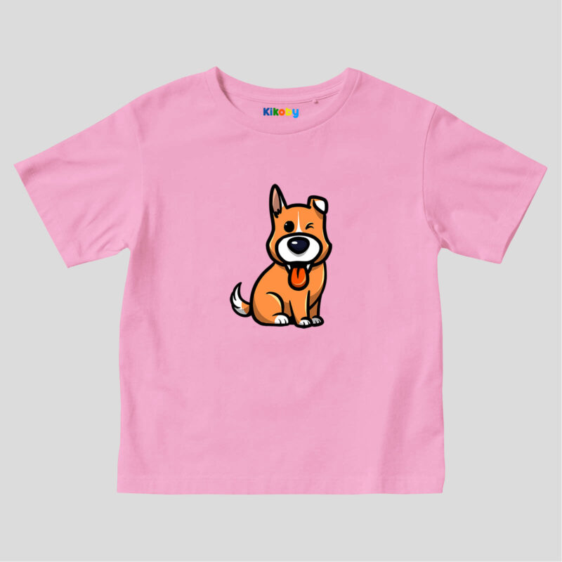 Pink Kids t-shirt Kobydog