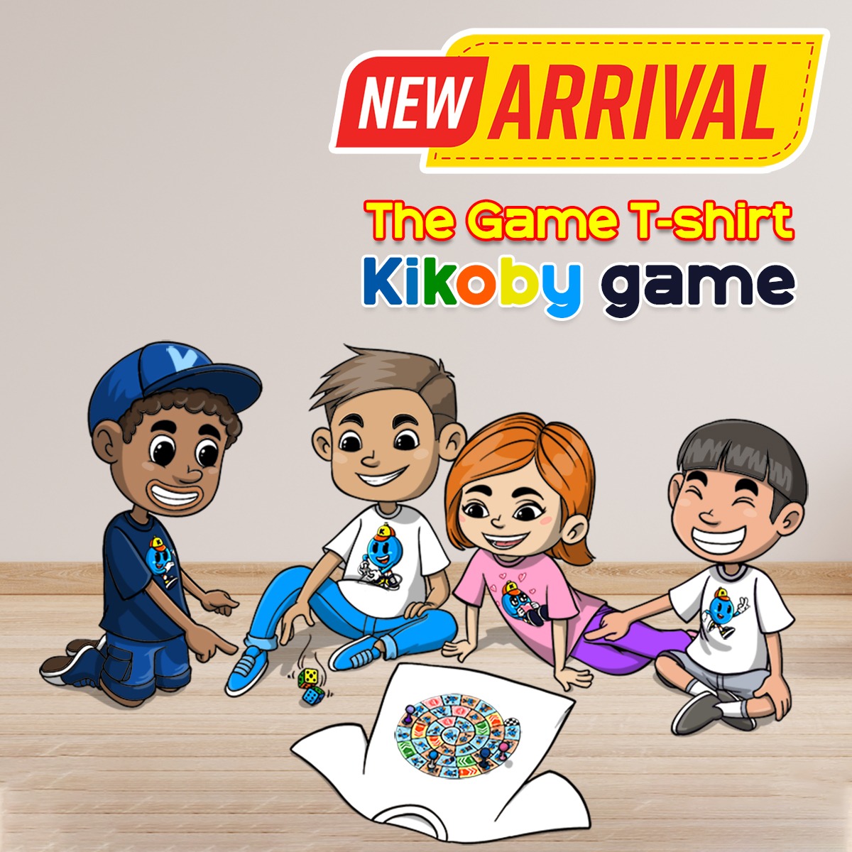 kids t-shirt kikoby game
