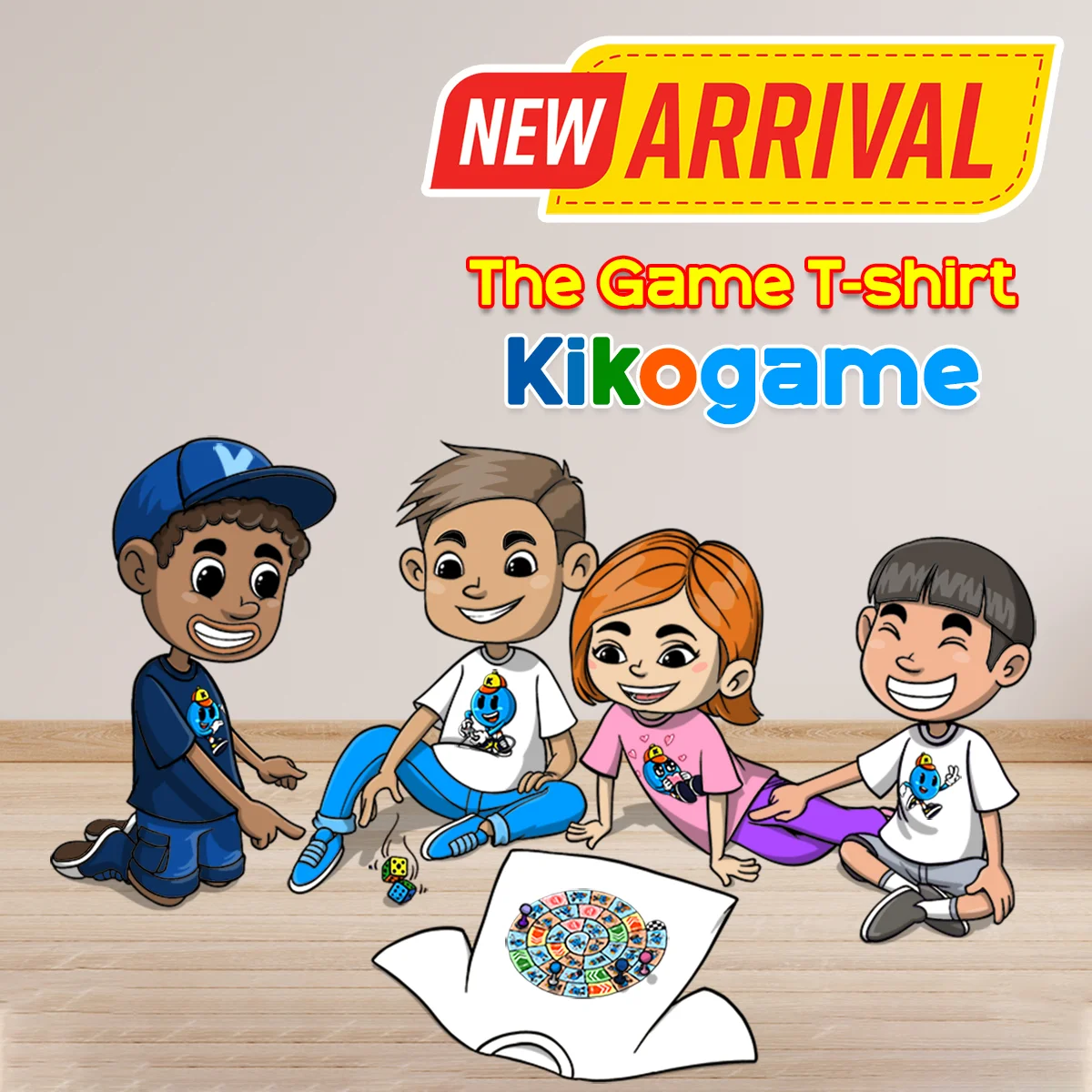 kids t-shirt kikogame